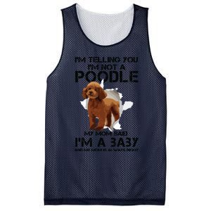 Im Telling You Im Not A Poodle Tee For Poodle Mom Mesh Reversible Basketball Jersey Tank