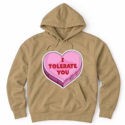 I Tolerate You Funny Valentine's Day Candy Heart Lover Cute Hoodie