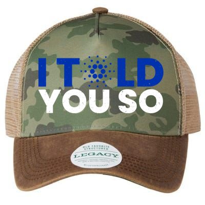 I Told You Cardano Ada Token Millionaire Coin Gift Legacy Tie Dye Trucker Hat