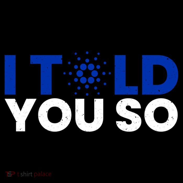 I Told You Cardano Ada Token Millionaire Coin Gift Impact Tech Backpack
