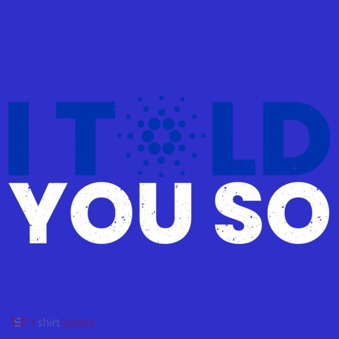 I Told You Cardano Ada Token Millionaire Coin Gift Button