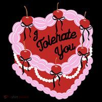 I Tolerate You Heart Cherry Cake Valentines Love To All 16 in Basic Backpack