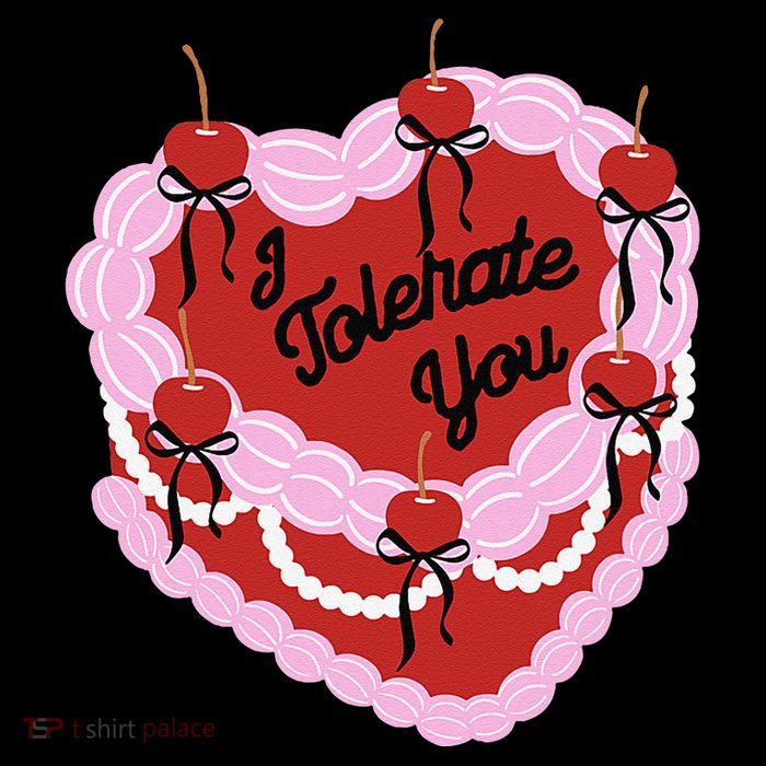 I Tolerate You Heart Cherry Cake Valentines Love To All 16 in Basic Backpack