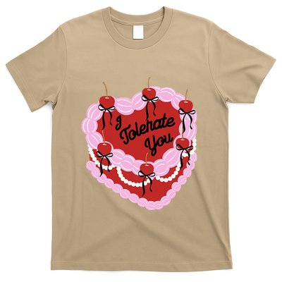 I Tolerate You Heart Cherry Cake Valentines Love To All T-Shirt