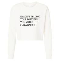 Imagine Telling Your Daughter Resist Cropped Pullover Crew