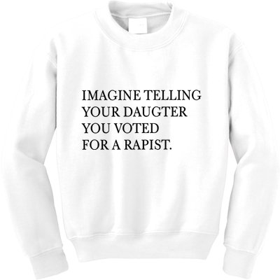 Imagine Telling Your Daughter Resist Kids Sweatshirt