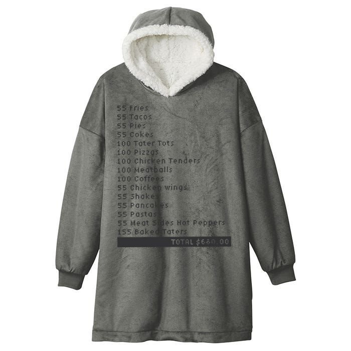 I Think You Should Leave Pay It Forward 55 BURGERS Hooded Wearable Blanket