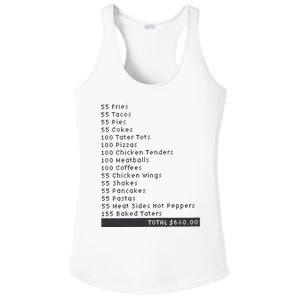 I Think You Should Leave Pay It Forward 55 BURGERS Ladies PosiCharge Competitor Racerback Tank