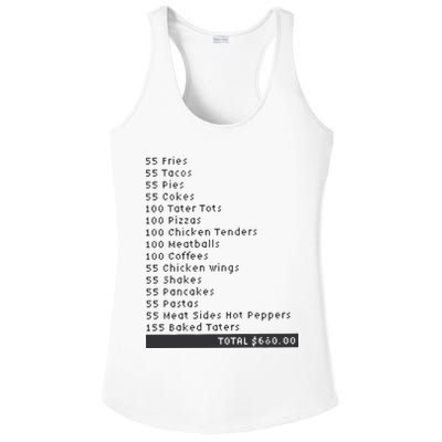I Think You Should Leave Pay It Forward 55 BURGERS Ladies PosiCharge Competitor Racerback Tank