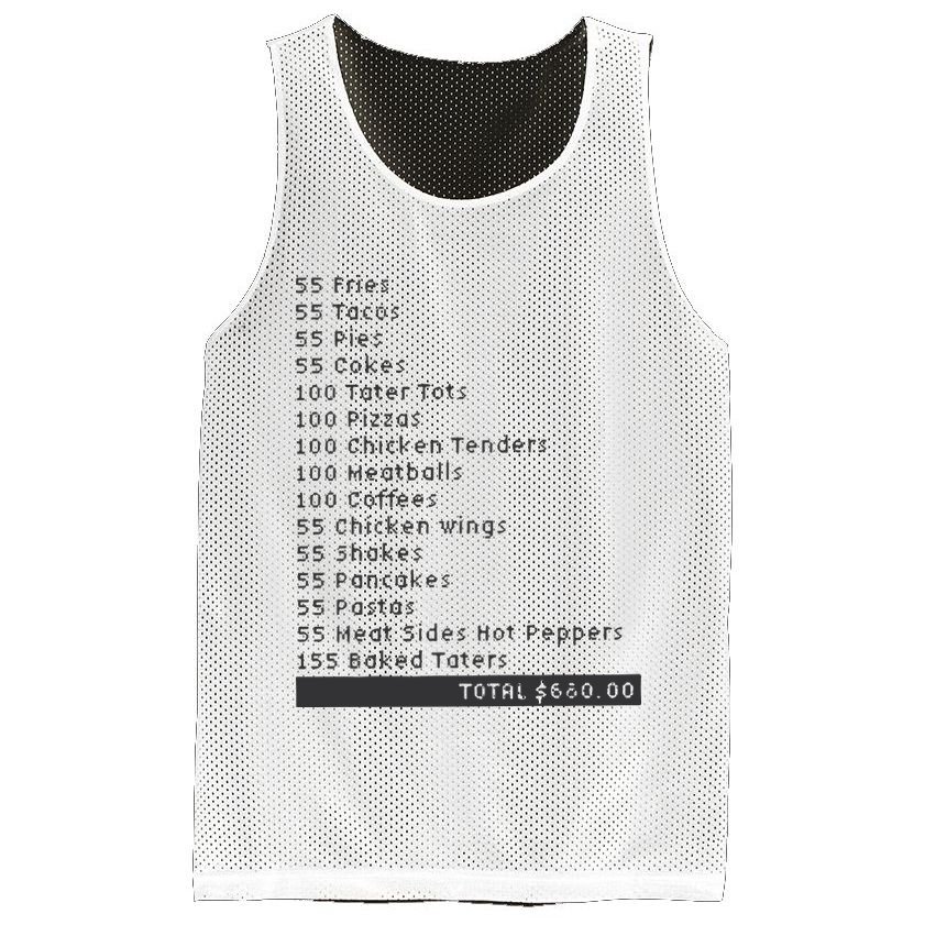 I Think You Should Leave Pay It Forward 55 BURGERS Mesh Reversible Basketball Jersey Tank
