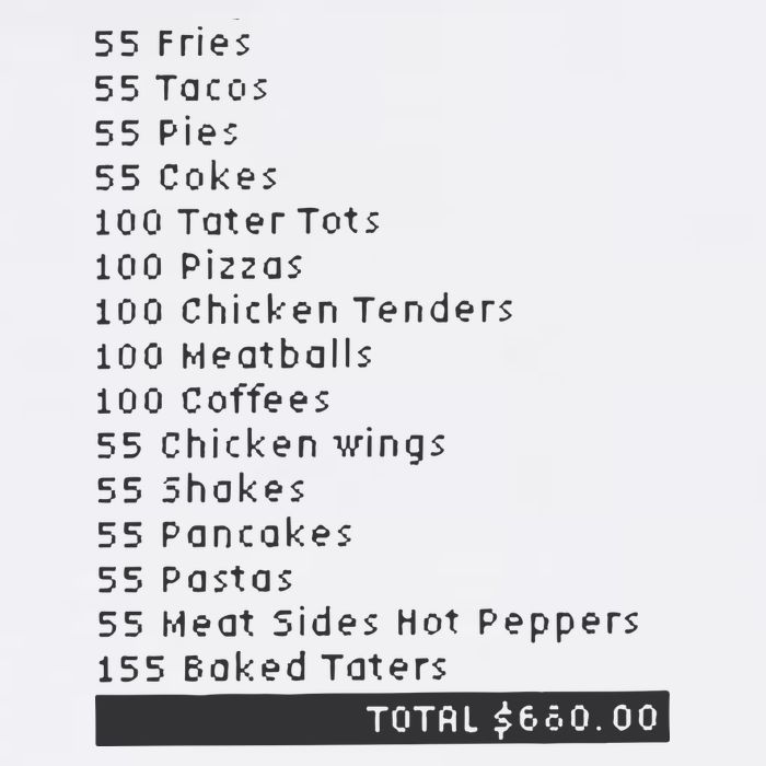 I Think You Should Leave Pay It Forward 55 BURGERS Baby Bodysuit