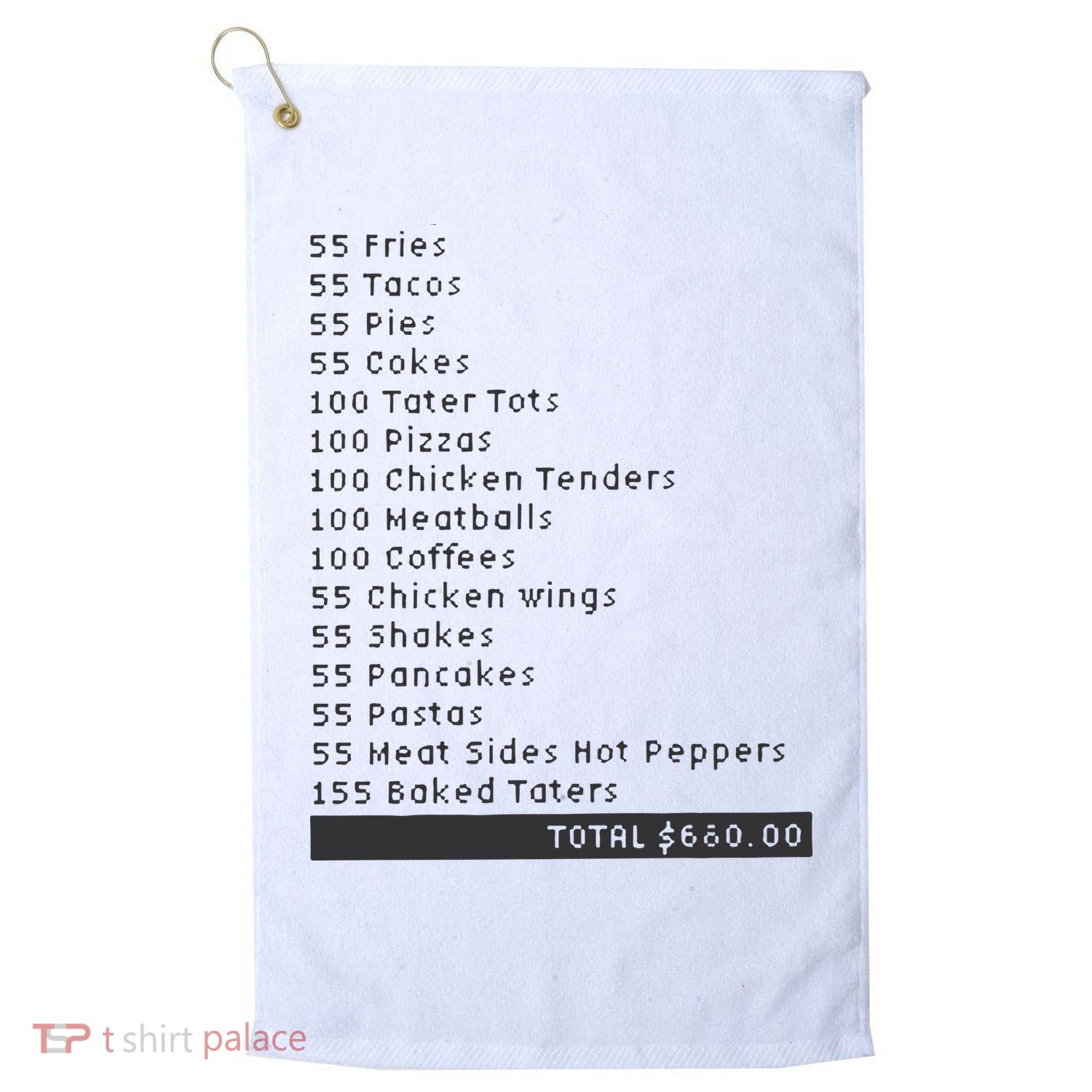 I Think You Should Leave Pay It Forward 55 BURGERS Golf Towel