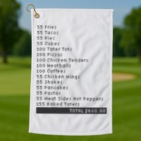 I Think You Should Leave Pay It Forward 55 BURGERS Golf Towel