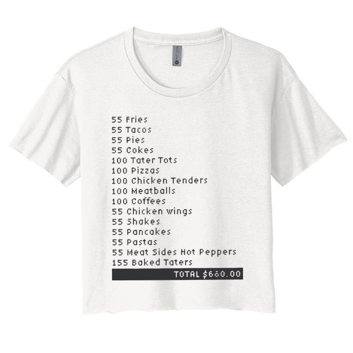 I Think You Should Leave Pay It Forward 55 BURGERS Crop Top