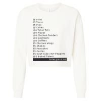 I Think You Should Leave Pay It Forward 55 BURGERS Cropped Pullover Crew