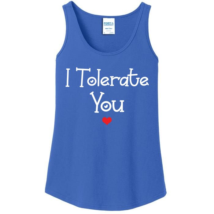 I Tolerate You Gift Ladies Essential Tank