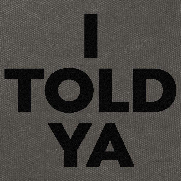 I Told Ya Tennis Cotton Canvas Backpack