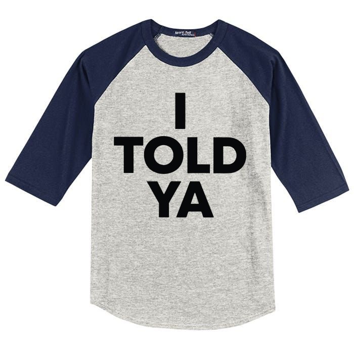 I Told Ya Tennis I Told You Kids Colorblock Raglan Jersey