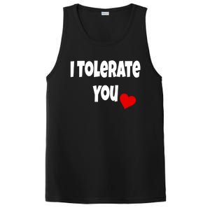 I Tolerate You Funny Couple Funny Gift Valentines Day Matching Gift PosiCharge Competitor Tank