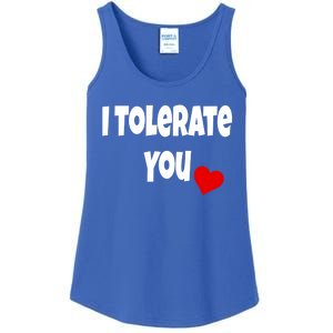 I Tolerate You Funny Couple Funny Gift Valentines Day Matching Gift Ladies Essential Tank