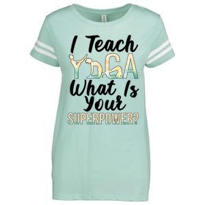 I Teach Yoga Instructor Yoga Teacher Gift Enza Ladies Jersey Football T-Shirt