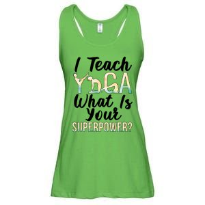 I Teach Yoga Instructor Yoga Teacher Gift Ladies Essential Flowy Tank