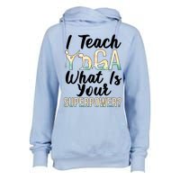 I Teach Yoga Instructor Yoga Teacher Gift Womens Funnel Neck Pullover Hood