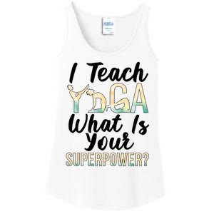 I Teach Yoga Instructor Yoga Teacher Gift Ladies Essential Tank