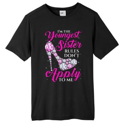 I'm The Youngest Rules Dont Apply To Me Youngest Sister Tall Fusion ChromaSoft Performance T-Shirt