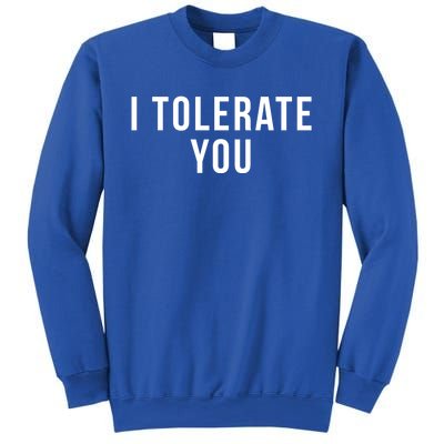 I Tolerate You Funny Valentines Day Gift Sweatshirt