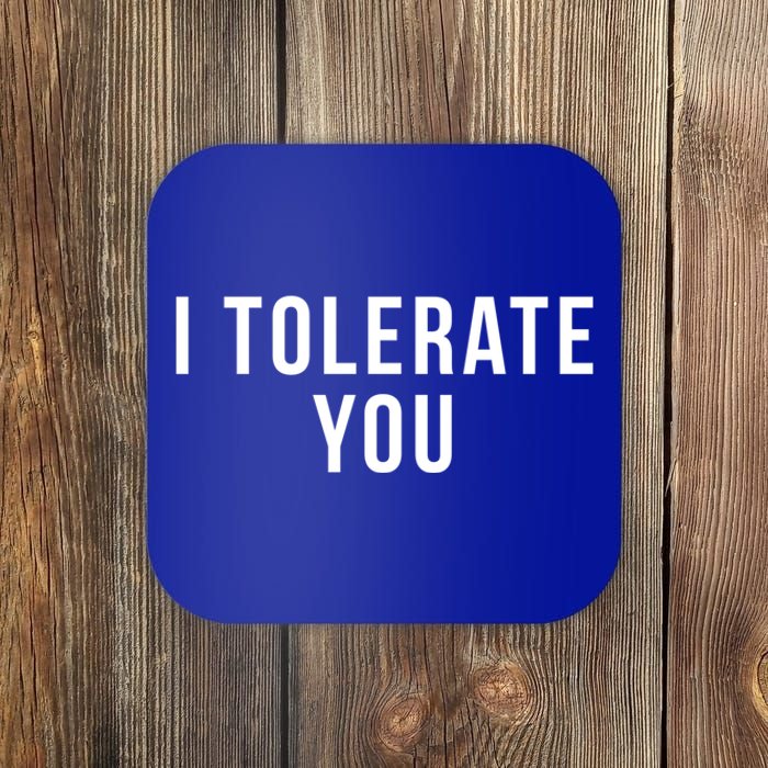 I Tolerate You Funny Valentines Day Gift Coaster