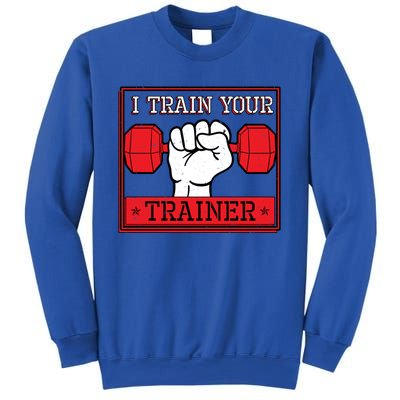 I Train Your Trainer Fitness Dumbbell Exercise Gym Gift Idea Gift Sweatshirt