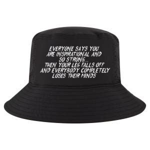 Inspirational Then Your Leg Falls Off Amputee Cool Comfort Performance Bucket Hat