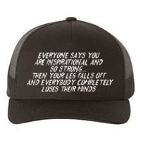 Inspirational Then Your Leg Falls Off Amputee Yupoong Adult 5-Panel Trucker Hat