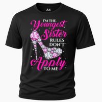 I'm The Youngest Rules Dont Apply To Me Youngest Sister Gift Cooling Performance Crew T-Shirt
