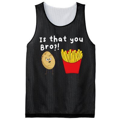 Is That You Bro Potato French Fries Chips Lover Fast Food Mesh Reversible Basketball Jersey Tank