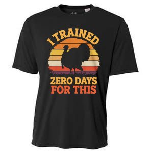 I Trained Zero Days For This Thanksgiving Running Turkey Cooling Performance Crew T-Shirt