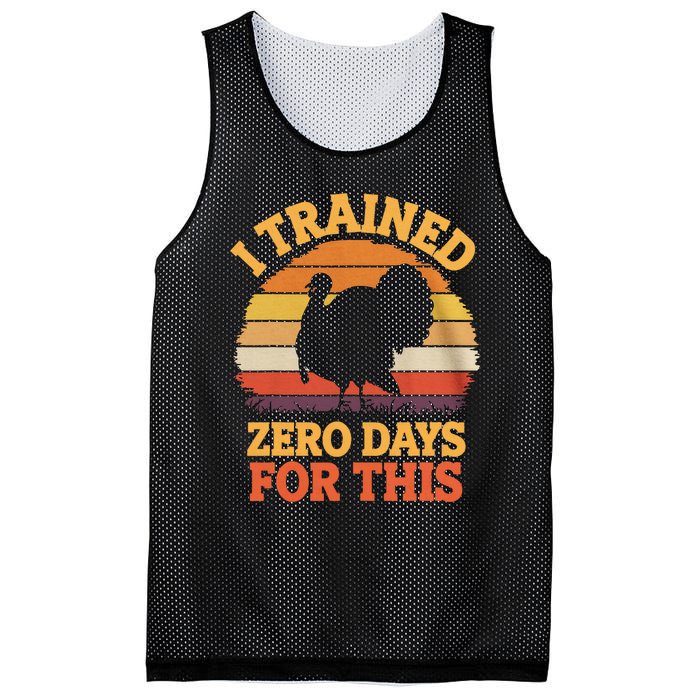 I Trained Zero Days For This Thanksgiving Running Turkey Mesh Reversible Basketball Jersey Tank