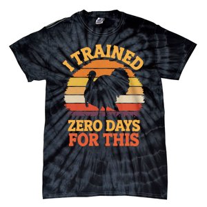 I Trained Zero Days For This Thanksgiving Running Turkey Tie-Dye T-Shirt