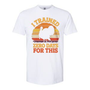 I Trained Zero Days For This Thanksgiving Running Turkey Softstyle CVC T-Shirt