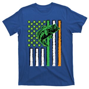 Irish Us American Flag Fishing Fish St Patricks Day Dad Gift T-Shirt