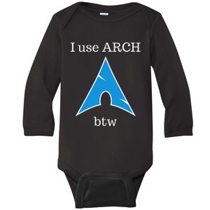 I Use Arch Btw Baby Long Sleeve Bodysuit