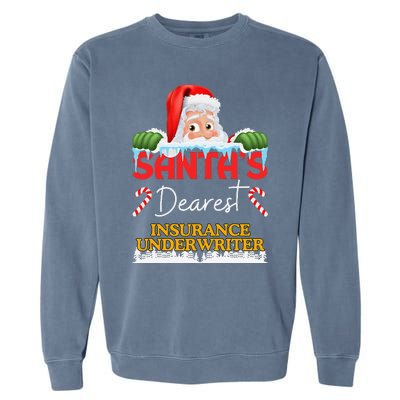 Insurance Underwriter Christmas Job Work Profession Garment-Dyed Sweatshirt