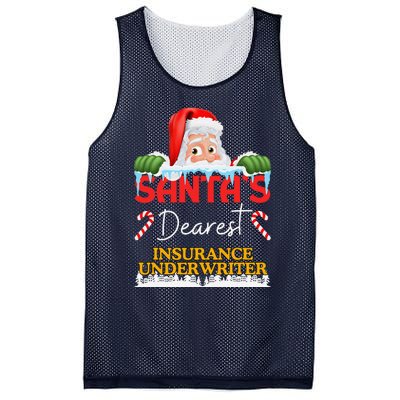 Insurance Underwriter Christmas Job Work Profession Mesh Reversible Basketball Jersey Tank