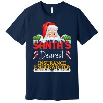 Insurance Underwriter Christmas Job Work Profession Premium T-Shirt