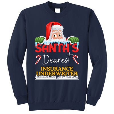 Insurance Underwriter Christmas Job Work Profession Tall Sweatshirt