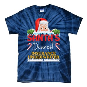 Insurance Underwriter Christmas Job Work Profession Tie-Dye T-Shirt