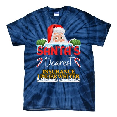 Insurance Underwriter Christmas Job Work Profession Tie-Dye T-Shirt