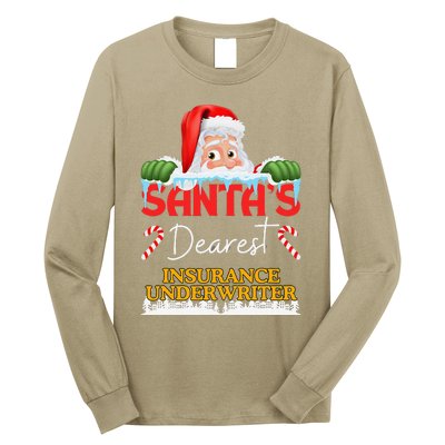 Insurance Underwriter Christmas Job Work Profession Long Sleeve Shirt