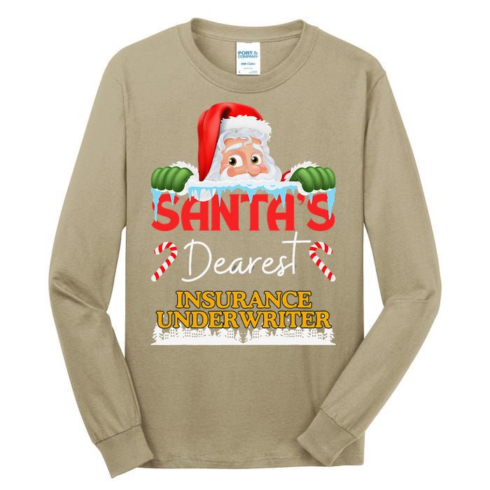 Insurance Underwriter Christmas Job Work Profession Tall Long Sleeve T-Shirt